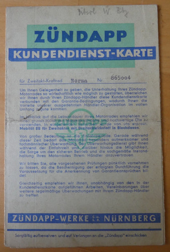 Original zündapp norma - original,