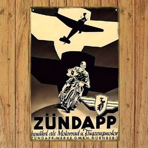 Blechschild zündapp motorrad - zündapp,